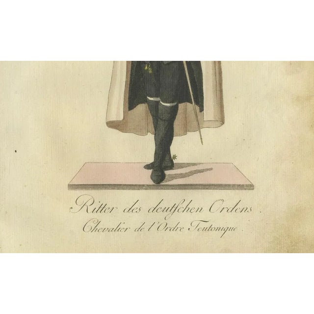Schwan, Knight of the Teutonic Order in Ceremonial Dress, 1791, Print For Sale - Image 3 of 7