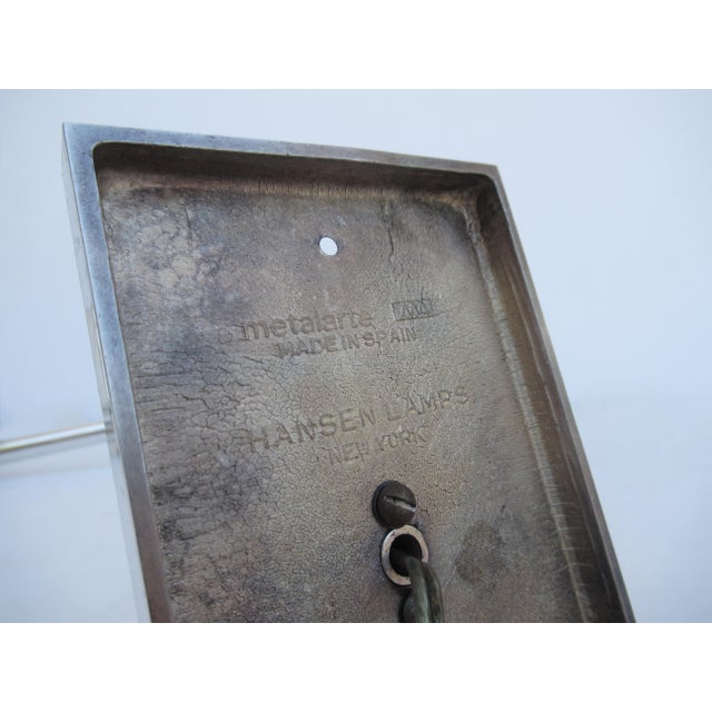 Vintage C.1970's Georg Hanson for Hanson Lighting Co. Chrome-Plated Swing-Arm Wall Sconce- Single For Sale - Image 12 of 13