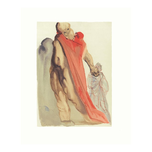 Original engraving from Salvador Dalí’s "The Divine Comedy" published by Editions d’Art Les Heures Claires, Paris, in...