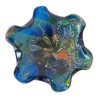 Mid Century Modern Murano Glass Bowl For Sale