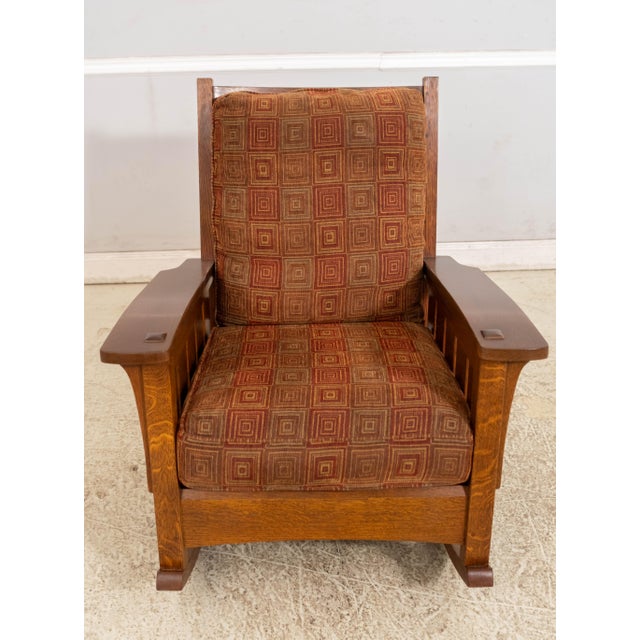 Age: C.2008 Details: Finish no.32 High Quality Construction Large Impressive Chair Arts & Crafts Style Clean Well Cared...