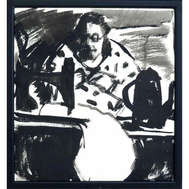 Antique German Expressionist Painting on Paper, 1910s For Sale - Image 4 of 4