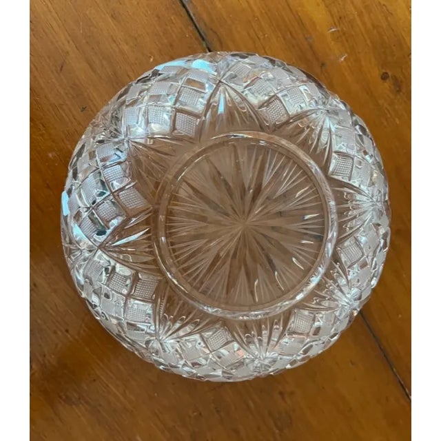 Late 19th Century Antique American Brilliant Cut Crystal Bowl For Sale - Image 5 of 5
