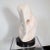 White Mid-Century Modern Abstract Marble Sculpture on Black Enamel Swivel Base For Sale - Image 8 of 10