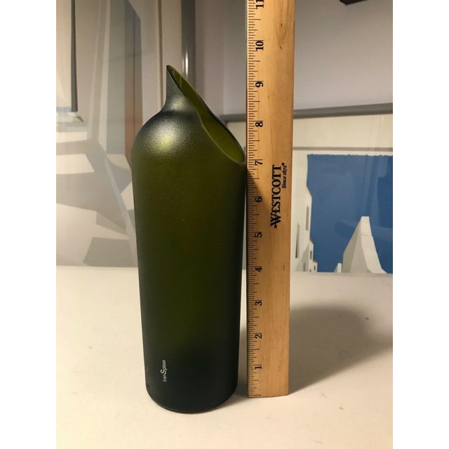 Glass Original TranSglass Artecnica Recycled Post-Consumer Wine Bottle Vase For Sale - Image 7 of 7