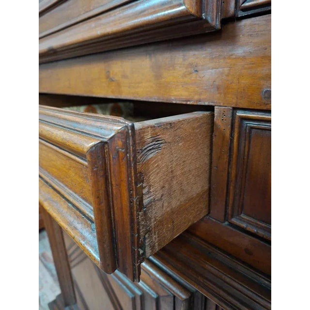 17th Century Louis XIII Two-Part Walnut Buffet For Sale - Image 11 of 12