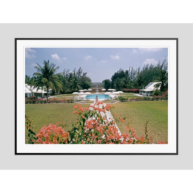 Modern Paradise Island 1968 by Slim Aarons Framed C Print For Sale - Image 3 of 3