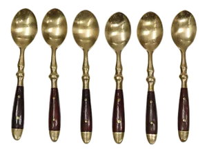 Midcentury French Dessert Spoons, Set of 6