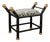 Boca Black Ocelot Celadon Bamboo Bench For Sale