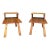 Original American "Cowboy Ranch Oak" Pair of Side Tables by A. Brandt For Sale