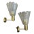A Pair of 1990s Mid-Century Modern Barovier Glass Wall Sconces For Sale