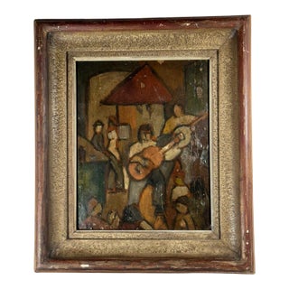 George Rouault Studio Fauvism Oil Painting on Paper on Board For Sale