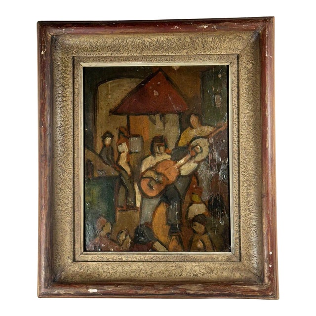 George Rouault Studio Fauvism Oil Painting on Paper on Board For Sale