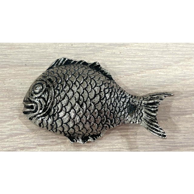 Mid-Century Modern Gucci Vintage Silver Fish Bottle Opener For Sale - Image 3 of 7