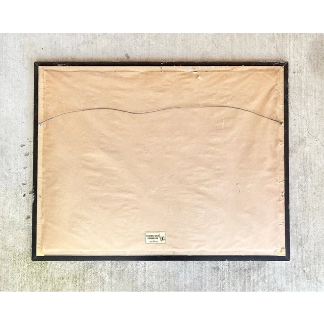 1970s Wayne Baize “Limpia Creek Crossing" Framed Print For Sale In Dallas - Image 6 of 6