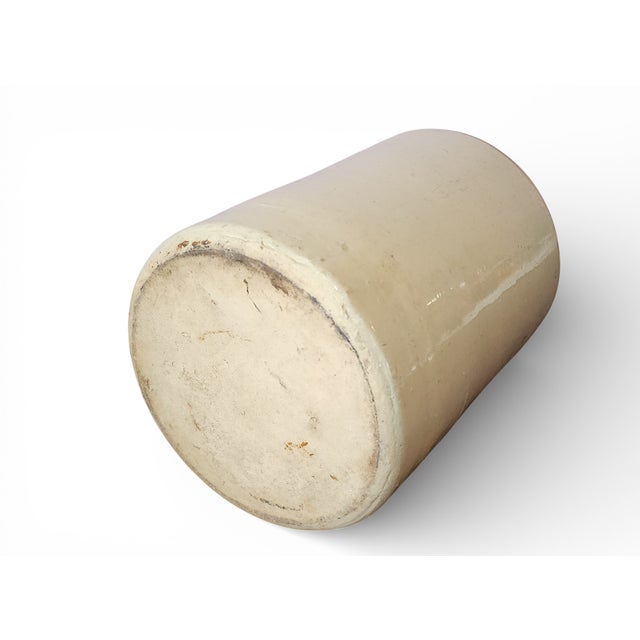 Foyer's Ltd. Uxbridge Antique English Salt-Glazed Stoneware Flagon Jug 11", 1920s For Sale - Image 4 of 7