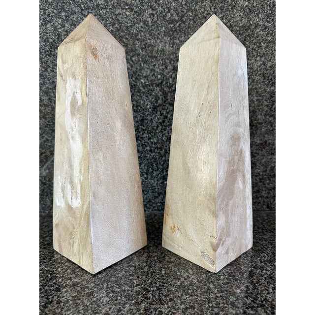 Stone Vintage Italian Marble Obelisks - A Pair For Sale - Image 7 of 13