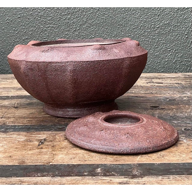 Vintage Original Studio Pottery Lidded Bowl For Sale In West Palm - Image 6 of 12