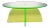 Green Longo Circular Acrylic Coffee Table For Sale