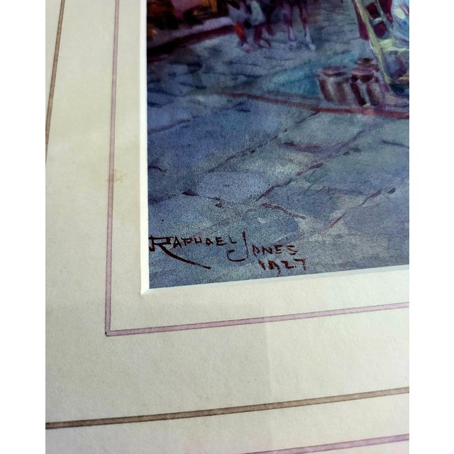 Raphael Jones, Landscape Composition, 1927, Watercolor For Sale - Image 6 of 13