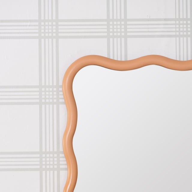 Candace Pumpkin Spice Wall Mirror For Sale - Image 4 of 5