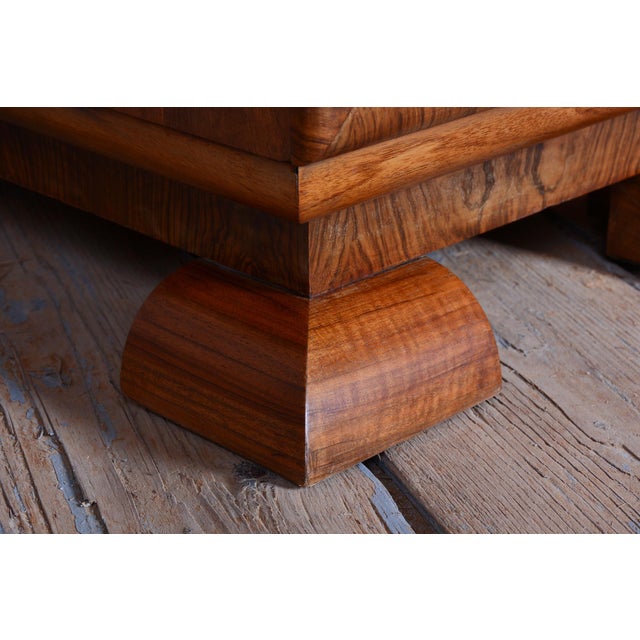Art Deco Writing Desk in Mahogany and Walnut, 1920s For Sale - Image 4 of 18