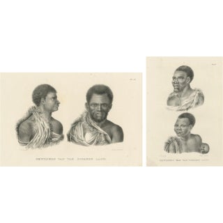 Brodtmann, Northwest American Inhabitants, 1827, Lithographs, Set of 2 For Sale