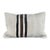 Turkish Hemp Pillow Cushion Natural Beige Black Pillow Cushion Cover 16" x 24" For Sale