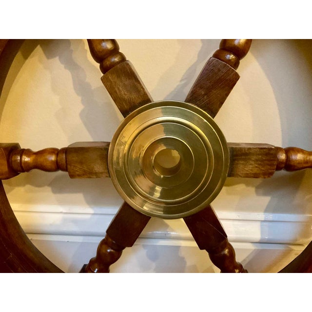 Late 20th Century Six-Spoke Ship’s Wheel For Sale In New York - Image 6 of 7