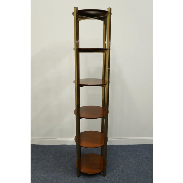 Late 20th Century Baker Furniture Contemporary Modern / Hollywood Regency Style 18" Display Accent Shelving / Etagere 9395 For Sale - Image 5 of 9