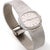 Rolex 1970s Rolex Precision 2644 Vintage 1971 Silver Dial 18k White Gold Mesh Bracelet Watch For Sale - Image 4 of 12
