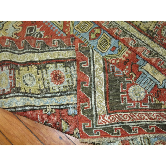 Textile Antique Tribal Flatweave Soumac, 6'9'' X 10'7'' For Sale - Image 7 of 10