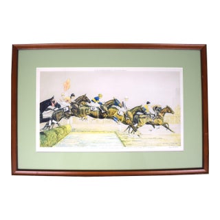 The Water Jump in the Grand National of 1931 at Aintree by Paul Brown For Sale