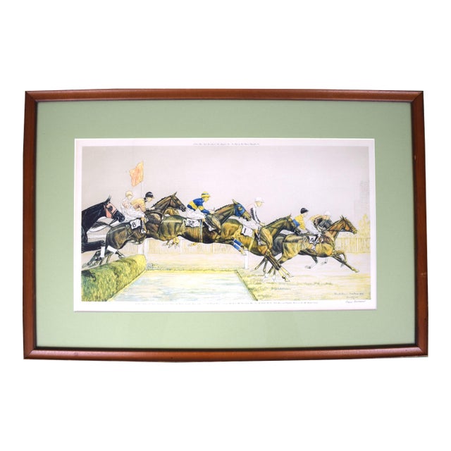 The Water Jump in the Grand National of 1931 at Aintree by Paul Brown For Sale