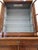 Brown Antique Biedermeier Style Walnut Bookcase Vitrine For Sale - Image 8 of 9