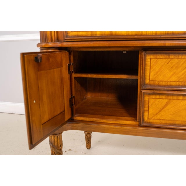 French Louis XVI Style Walnut Finish Sideboard For Sale In Philadelphia - Image 6 of 18