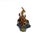 This exquisite crystal sculpture captures a dynamic mountain scene, featuring a small herd of ibex or wild goats poised...
