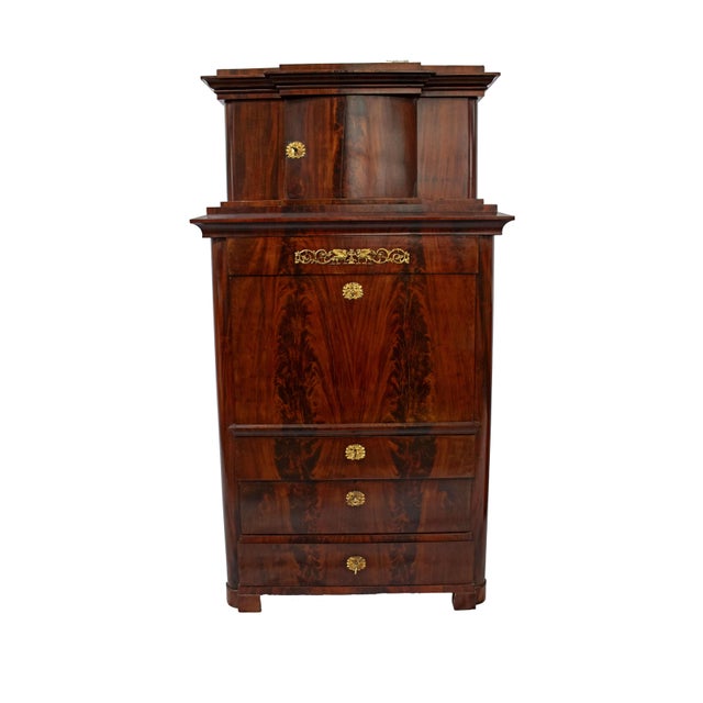 Antique Biedermeier Empire Secretaire For Sale - Image 17 of 17