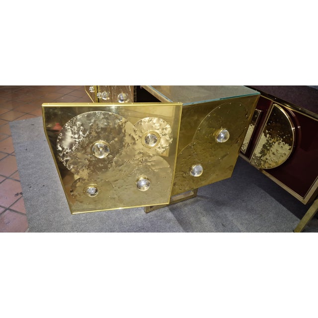 Brass and Murano Glass Sideboard from Justfurnituress SRL For Sale - Image 15 of 18