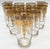 12 Belle Époque Gilt Floral Crystal Tumblers, Suitable for Champagne/Wine 4 in. high x 2.25 in. diameter An elegant...