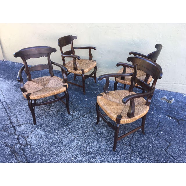 19th Set of Four Anglo, Armchairs with Wide Cane Seats For Sale - Image 13 of 18
