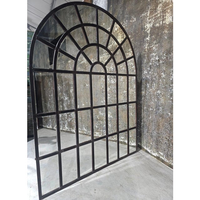 Large Metal Orangery Mirror, 1920s For Sale - Image 4 of 4