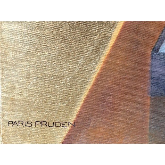 Nancy Paris Pruden "Golden Wedding" Contemporary Gold Leaf Naturalistic Floral Still Life Painting, 2020s For Sale - Image 10 of 12