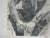 Mid 20th Century PENCIL DRAWING Western Cowboy Art Original Vintage Signed Daria Kingman For Sale - Image 5 of 10