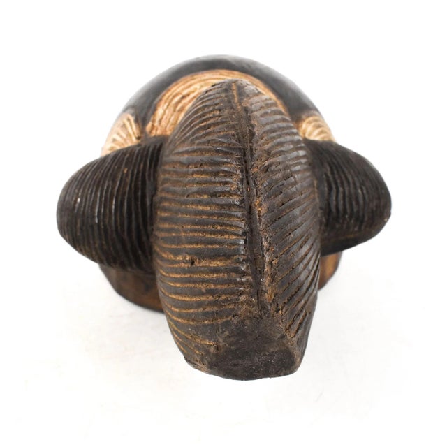 Early 20th Century Early 20th Century Yaure Mask with Serrated Beard Côte d'Ivoire For Sale - Image 5 of 7