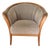 Mid-Century Modern Danish Skipper Mobler Style Bentwood Maple Club Library Arm Chair For Sale