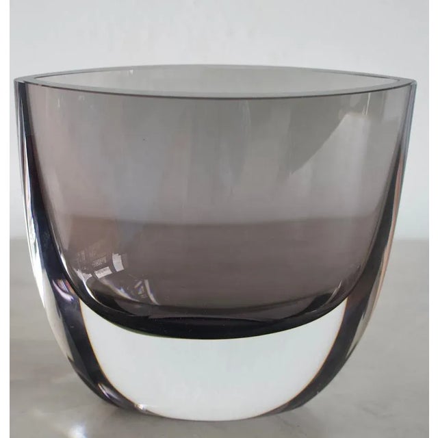 Kosta Boda Vintage Smoked Glass Vase by Christian von Sydow for Kosta Boda For Sale - Image 4 of 7