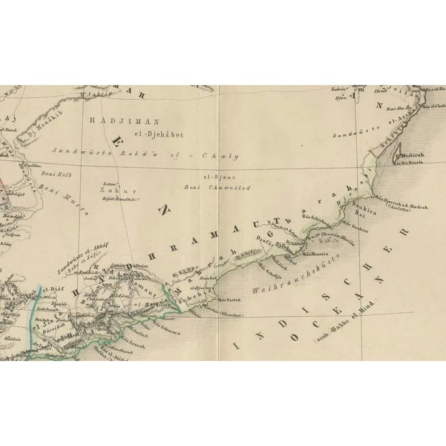 Map of Arabia and Asia Minor and Caucasus by Perthes, 1858 For Sale - Image 4 of 10