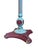 Victorian Antique Hand-Turned Wood Fluted Coat Rack in Teal & Oxblood Red For Sale - Image 3 of 17
