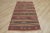 1950s 1950s Turkish Southwestern Red Striped Hand Knotted Cicim Kilim Rug For Sale - Image 5 of 13